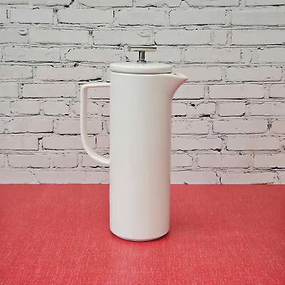 La Cafetiere 8 Cup French Press Art Deco Inspired White Ceramic Cafetiere 1.2L • £35.49