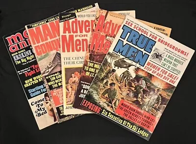 5 Vintage Men's Adventure Magazines Lot • $39.99