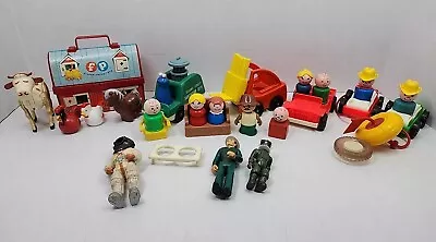 60s 70s Vintage 29pc Fisher-Price Little People Lot & Misc Others Read AS-IS  • $34.49