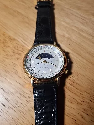 Vintage Shuojiri (Seiko) Moon Phase Mens Watch • $93.41