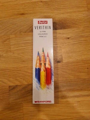 £6 • Buy Berol Verithin 12 Fine Coloured Pencils Sanford Scarlet Red