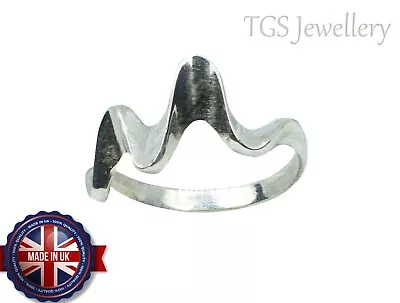 Ladies / Kids 925 Solid Silver Ring UK Hand-finished All Sizes Available • £11.39