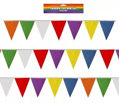 80m 150 Flags Multi Colour Flag Bunting Banner Pennant Garden Party Decoration • £10.51