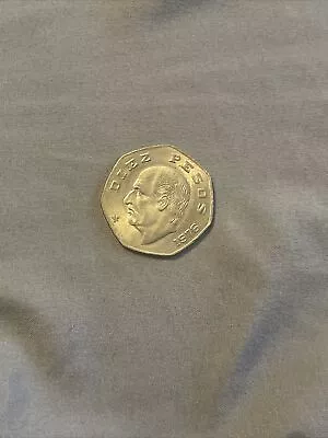 MEXICO $10 PESO Vintage Hidalgo Mexican Diez Pesos Coin (1974-1985) • $5