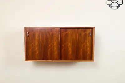 Stunning Chrome And Rosewood Wall Mounted Sideboard By Merrow Associates • £2000