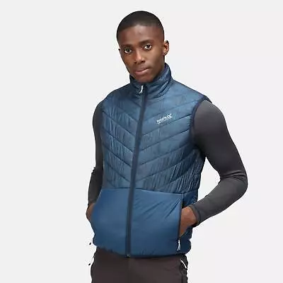 Regatta Mens Freezeway Insulated Bodywarmer Vest Quilted Baffle Padded Gilet • £24.99