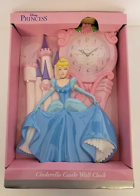 Vintage 15  Disney Princess Cinderella Wall Clock Believe In Your Dreams! • $49.99