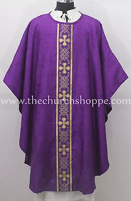 Chasuble Purple Clergy Gothic Vestment & StoleGothic Chasuble CaselCasulla • $69.99