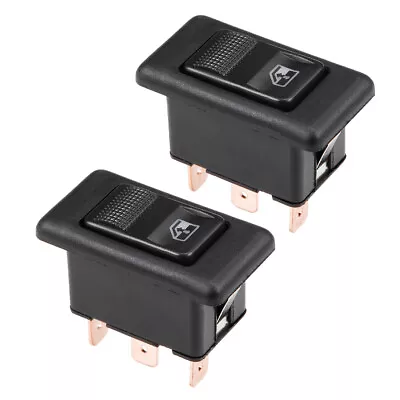 2pcs 5 Pins Car Window Switch Car Master Rocker Switch Momentary DC 12V • $17.12