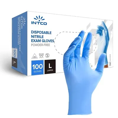 Disposable Gloves Nitrile Medical Food Tattoo Multipurpose Powder Latex Free • £0.99