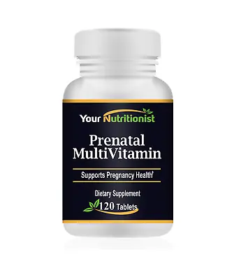 Your Nutritionist - Premium Prenatal Multivitamin – 120 Tablets – 60 Days • $9.49