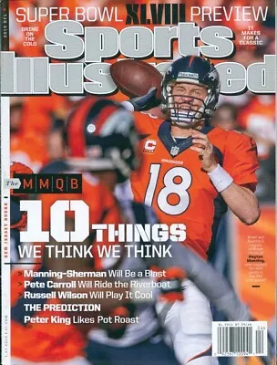 Sports Illustrated Peyton Manning Denver Super Bowl Preview News Stand No Label • $14.99