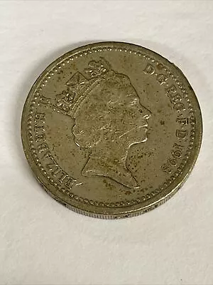 1993 Elizabeth Ii One Pound Coin -  Decus Et Tutamen • $1.50