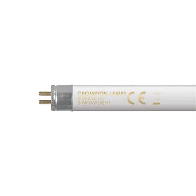 5x Crompton 24W T5 Triphosphor Fluorescent Tube 563mm Tubelights Lamps Daylight • £16.45