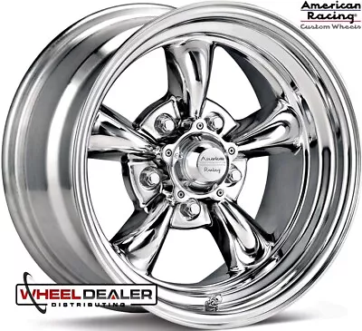 15  STAGGERED CHROME AMERICAN RACING TORQ THRUST WHEELS RIMS FORD MOPAR 5x4.50  • $1082