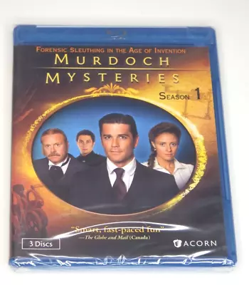 Murdoch Mysteries: Season One (Blu-ray 3-Disc Set Acorn) Brand New & Sealed • $29.99