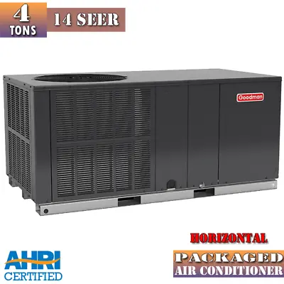 4 Ton 14 SEER Goodman Package Air Conditioner HORIZONTAL Single-Phase GPC1448H41 • $3350