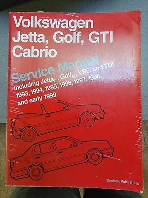 Volkswagen Service Manual Jetta Golf GTI Cabrio 1993-1999 A3 No.VG99 • $29.99