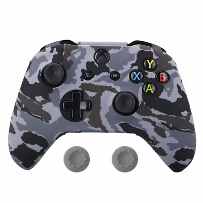 Camouflage Controller Gamepad Skin For Xbox One S X Thumb Stick Grip Cover Case • $9.30