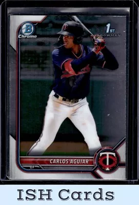 2022 Bowman Carlos Aguiar Chrome Prospects #BCP-1 Minnesota Twins • $1.79