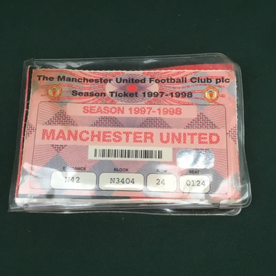 £4.99 • Buy MANCHESTER UNITED FC 1997-1998 Season Ticket Book.