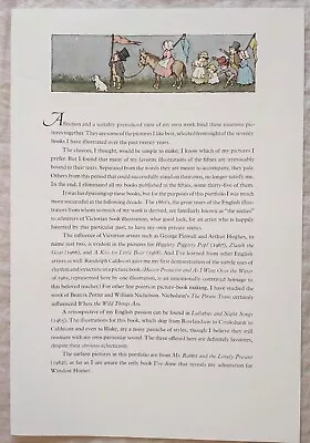 “Pictures” By Maurice Sendak 1971 Harper And Row 19 Giclée Prints Mint/nm  • $4400