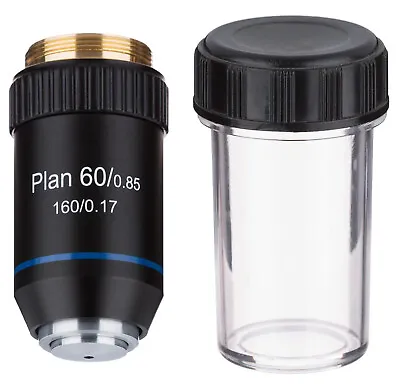 Plan 60X Dry Achromatic Microscope Objective - Fits Nikon Olympus 160mm DIN/JIS • $129.95