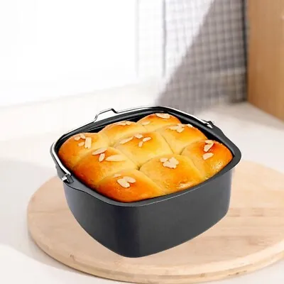 7/8inches Square Cake Baking Basket Carbon Steel Air Fryer Accessories  Kitchen • £10.38