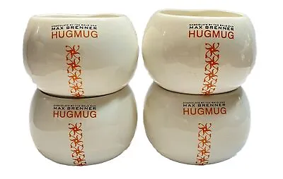 Hug Mug Max Brenner Coffee Cocoa Tea Soup Drink Mug Set  Lot Of 4 • $19.66