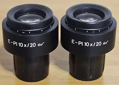 Zeiss 44 42 32 E-Pl 10x/20 Microscope Eyepiece Set • $198