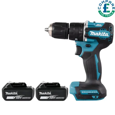 Makita DHP487 18V LXT Brushless Cordless Combi Drill With 2 X 6.0Ah Batteries • £225.98