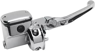 Drag Chrome Front Brake Master Cylinder 9/16 Bore Harley Road King Custom 04-07 • $204.95