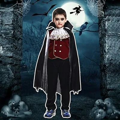Noble Vampire Kids Halloween Costume Size Medium • £10.99
