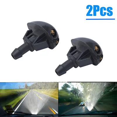 $3.28 • Buy 2Pcs Plastic Parts Auto Car Window Windshield Washer Spray Sprayer Nozzle Black