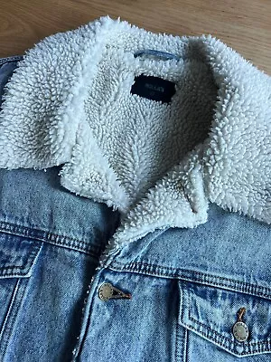 Rollas Sherpa Denim Jacket Sz L • $25