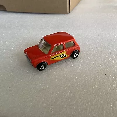 Matchbox Superfast - 29 Racing Mini V3 - Orangey Red Superb Loose • £17.50