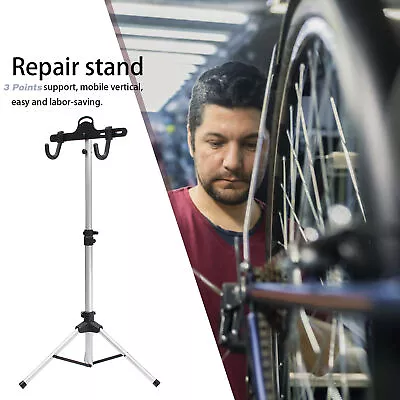 $48.39 • Buy Cycling 120cm Bike Repair Work Stand Mechanic Bicycle Fold MTB Bike Rack Holder