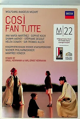 Mozart: Cosi Fan Tutte -Wiener Philharmoniker DVD -Manfred Honeck (Sophie Koch) • £7.99