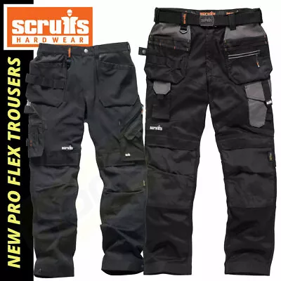 £54.99 • Buy Scruffs Flex Work Trousers - Stretch  - Pro Flex / Plus / Holster & Non Holster