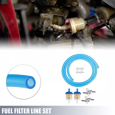 1 Set Motorcycle Fuel Filters With 2 Valve Petcocks For CRF50 70 90 ATV Blue • $11.19