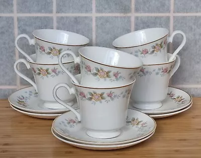 Mayfair Alpine China Cup And Saucer Set 12 Piece English Vintage Floral • £49