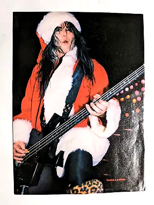 W.a.s.p. / Blackie Lawless Santa Claus Live / Magazine Full Page Pinup Poster • $12.99