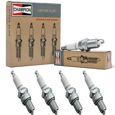 4 Champion Copper Spark Plugs Set For 1957-1958 VOLVO 444 L4-1.6L • $18.99