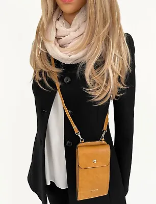 Ladies Small Clutch Bag Large Purse Card Holder Long Wallet Cross Body Handbag • £10.97