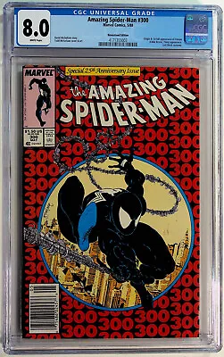 Amazing Spider-Man #300 CGC VF 8.0 White Pgs 1st Full Appearance Venom Newsstand • $500