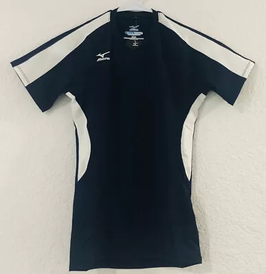 Mizuno Women's Short Sleeve Volleyball Shirt Size-XXS Dark Blue And White New • $17.17