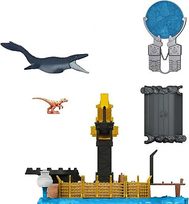 Jurassic World Dominion Minis Mosasaurus Mayhem Playset Toy Collectible • $14.98