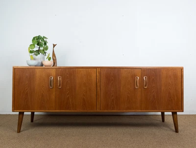 Refinished Vintage Mid Century Teak G-Plan Sideboard Cabinet TV Stand • £485