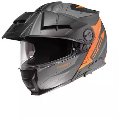 Schuberth E2 Explorer Black Orange Modular Helmet - New! Fast Shipping! • $626.09