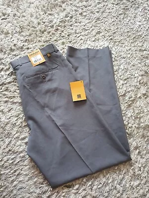 Farah Mens Trousers Classic Fit Grey  W40 L33 New With Tags RRP £25 • £20